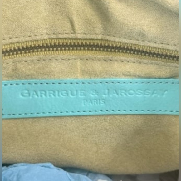 Floral Patterned leather turquoise Women's Bag - Picture 3 of 3